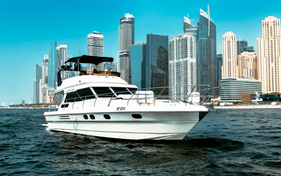 50 Ft Princess Yacht – Private Rental Dubai Marina
